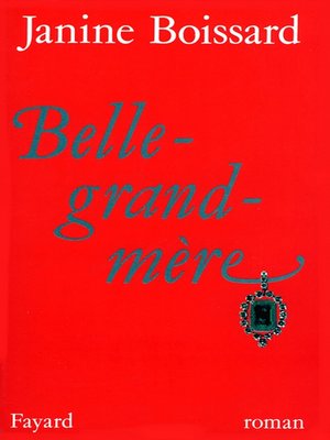 cover image of Belle-grand-mère
